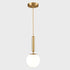 Bari Modern Brass Globe Pendant Light 1-Light